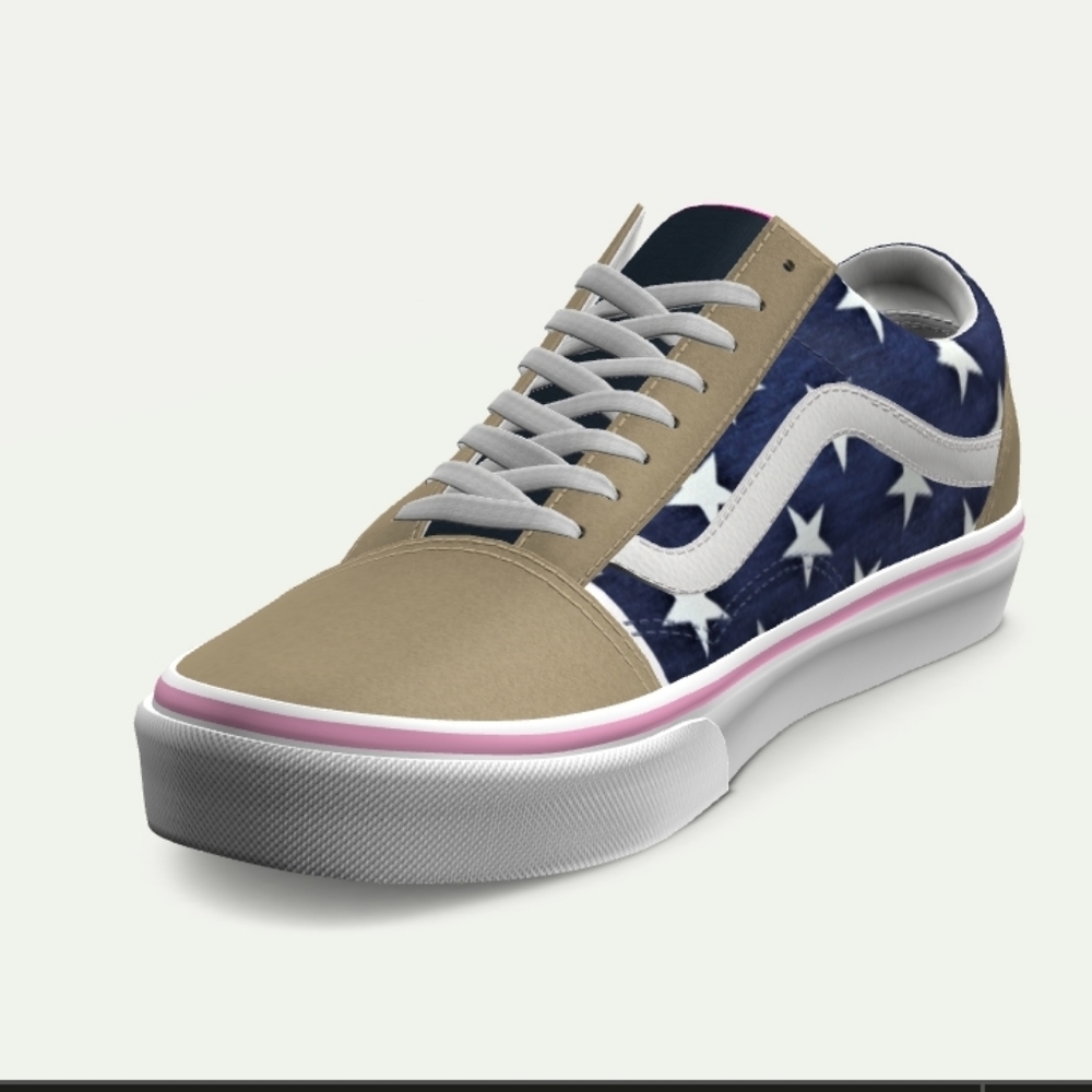 Custom Star Spangled Vans